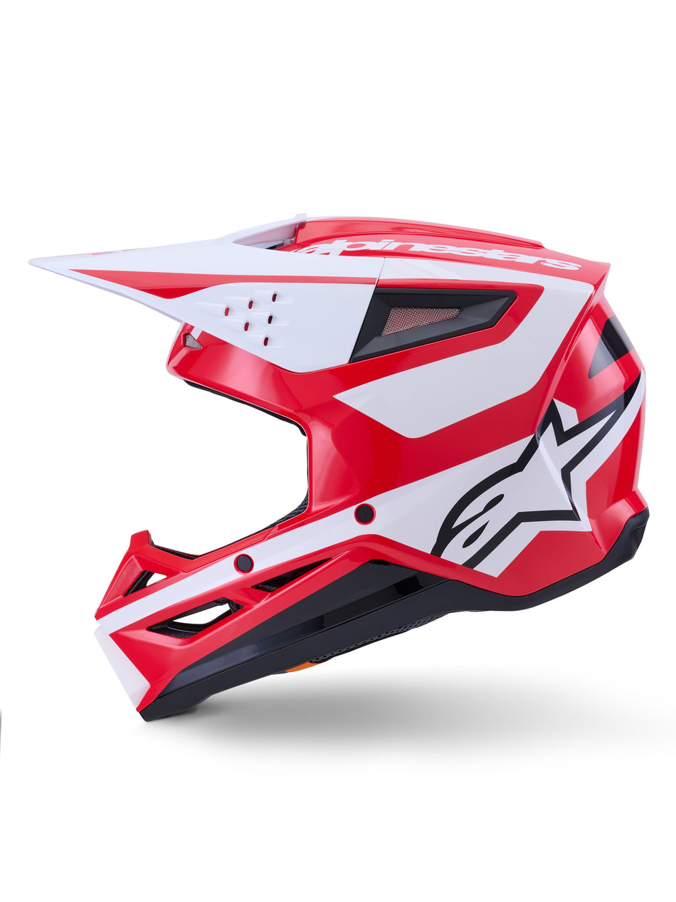 Přilba Alpinestars S-M3 Heat červená/bílá/černá