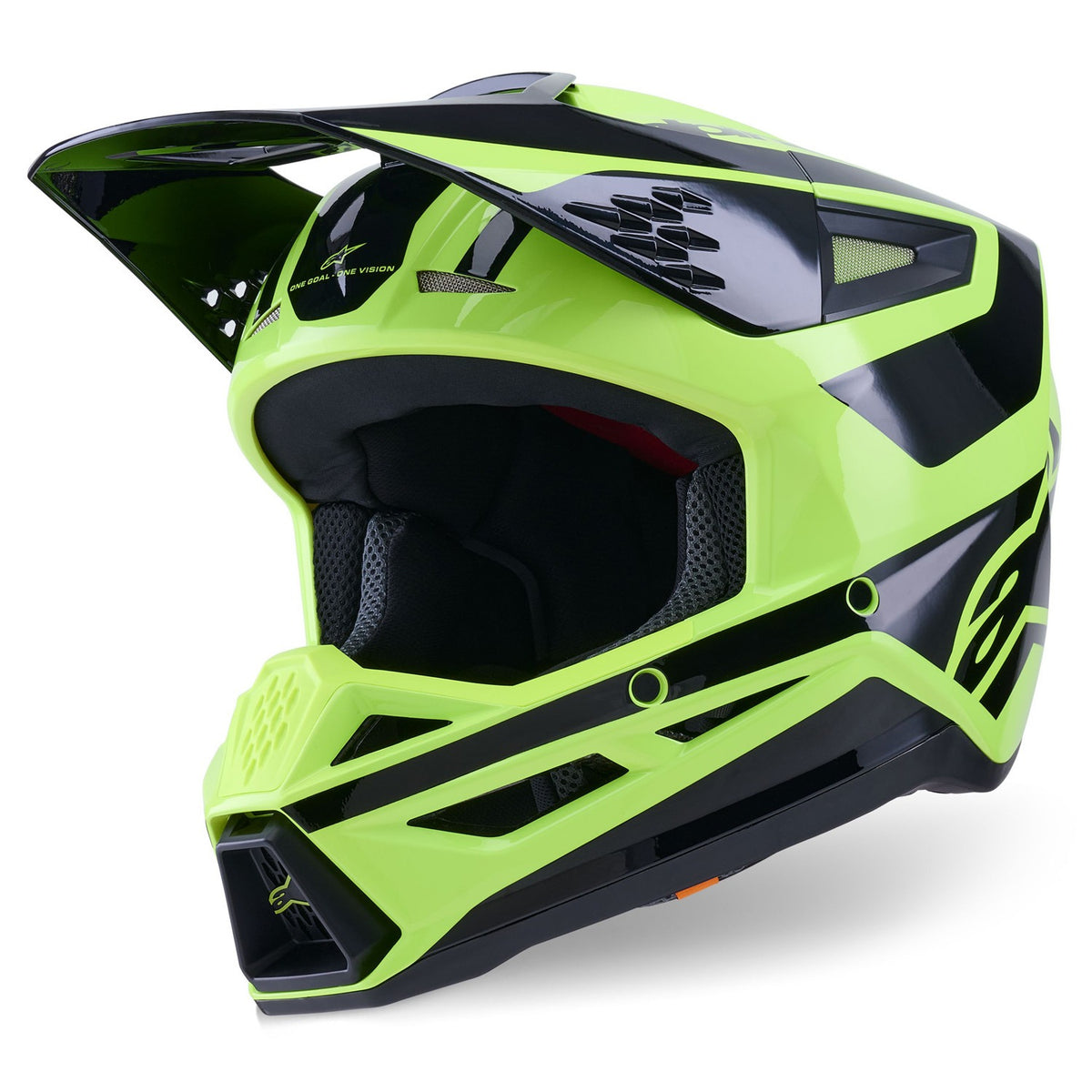 Přilba Alpinestars S-M3 Heat žlutá fluo/černá
