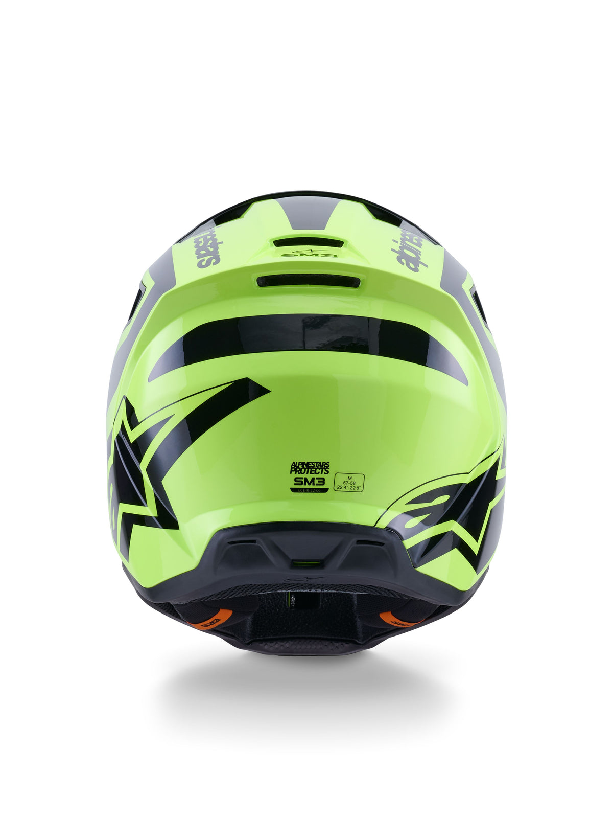 Přilba Alpinestars S-M3 Heat žlutá fluo/černá