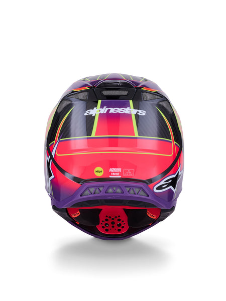 Přilba Alpinestars Supertech S-M10 ERA růžová/fialová/žlutá fluo