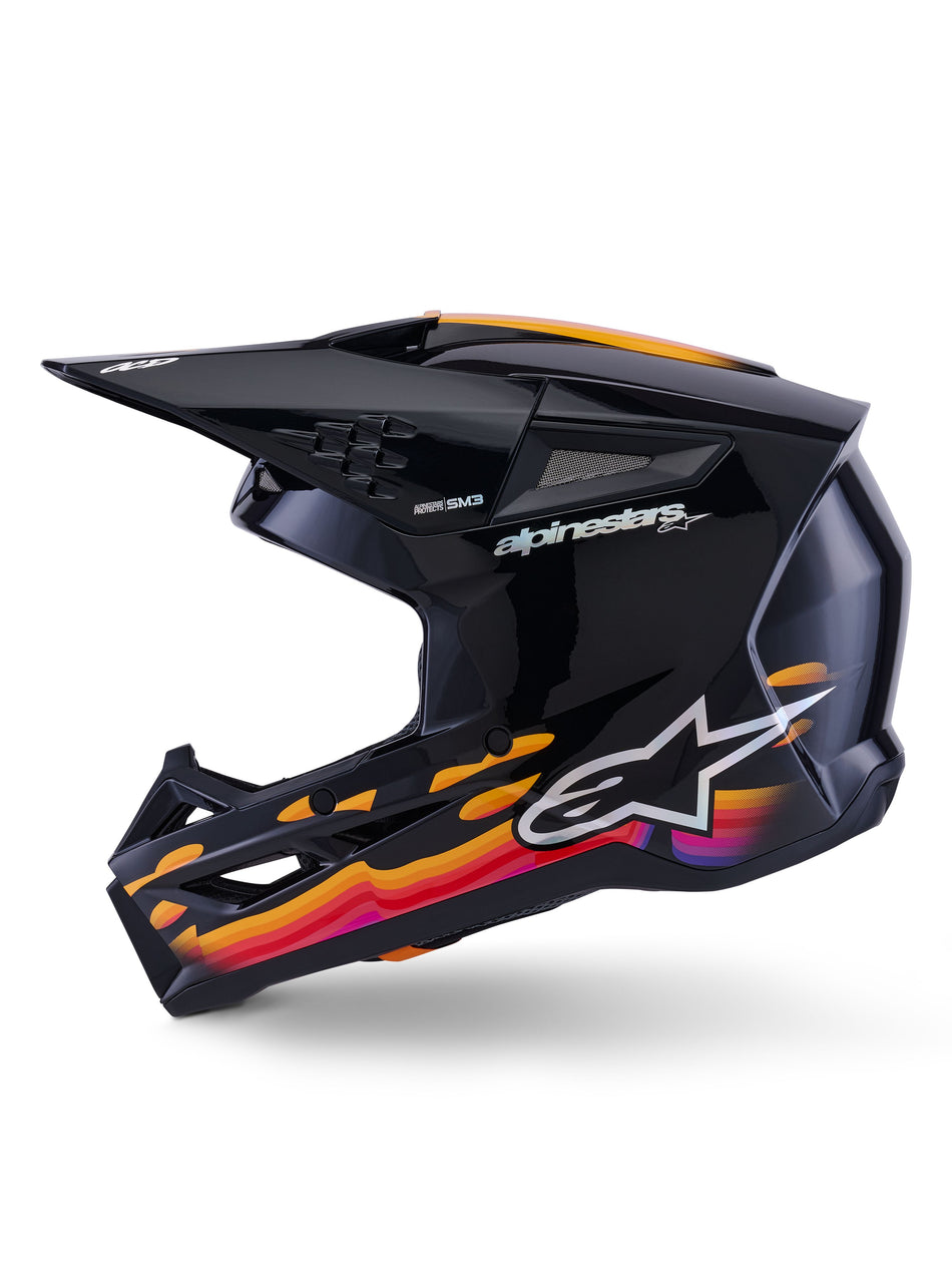 Přilba Alpinestars S-M3 Force černá/žlutá/červená/bílá