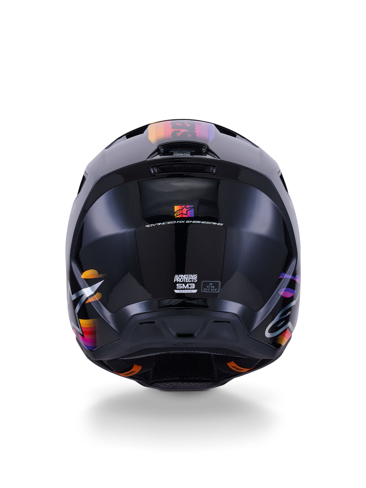 Přilba Alpinestars S-M3 Force černá/žlutá/červená/bílá