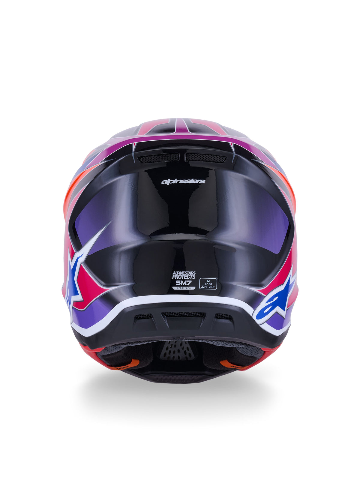 Přilba Alpinestars Supertech S-M7 Fuse modrá/fialová/růžová