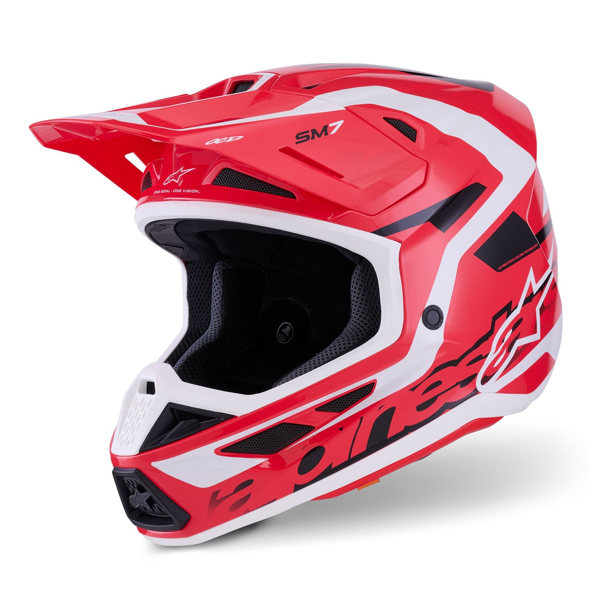 Přilba Alpinestars Supertech S-M7 Deed červená/černá/bílá
