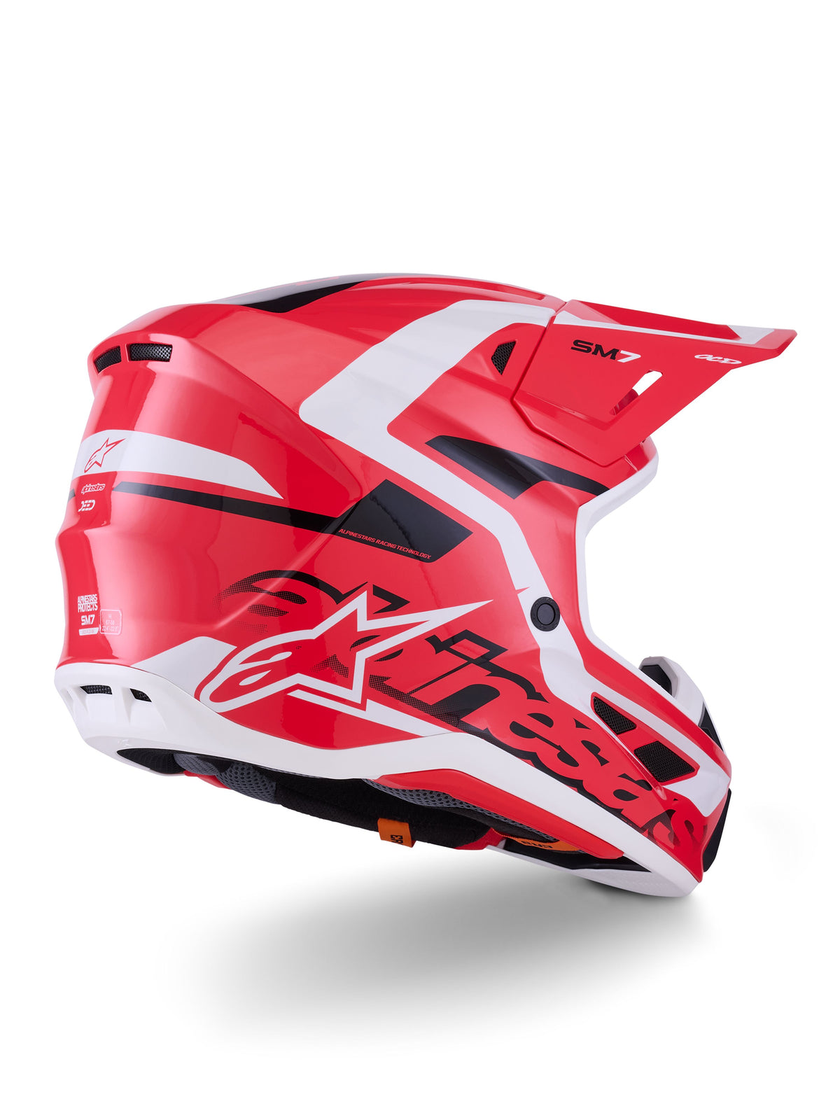 Přilba Alpinestars Supertech S-M7 Deed červená/černá/bílá