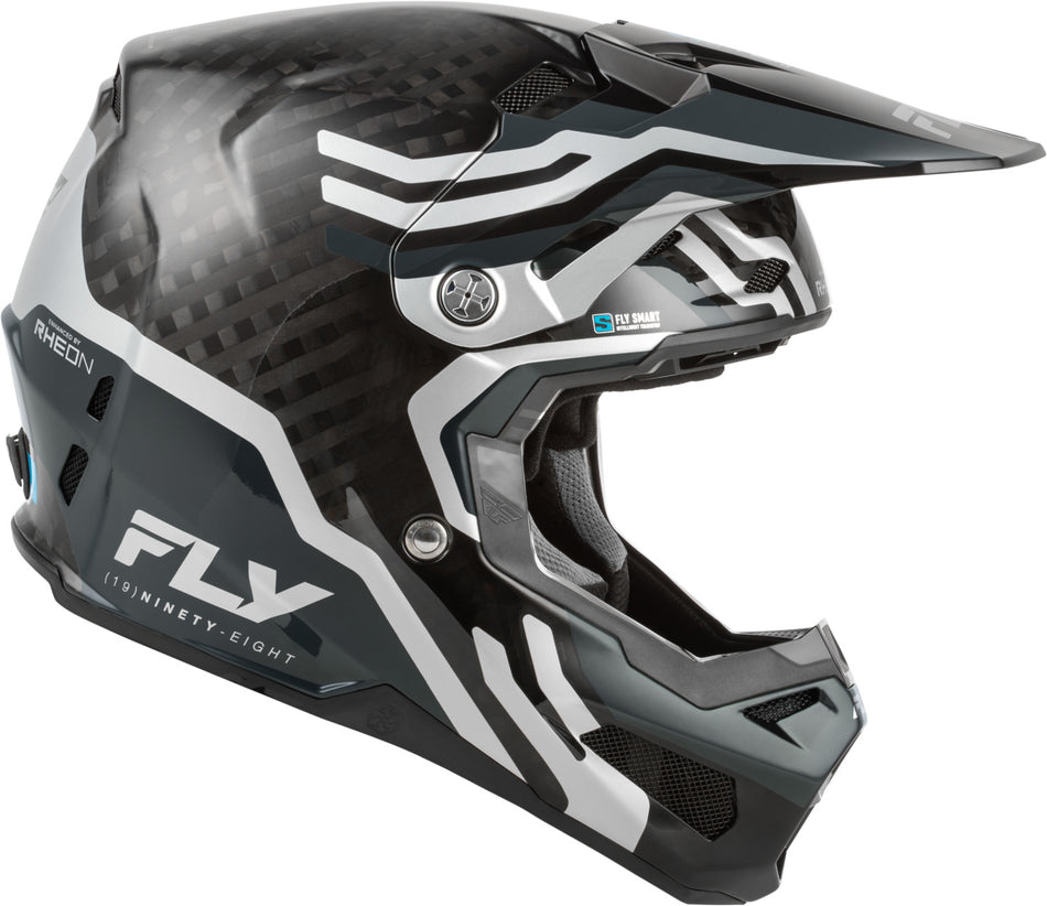Přilba Fly Racing Formula S Carbon Byte /carbon/šedá/stříbrná
