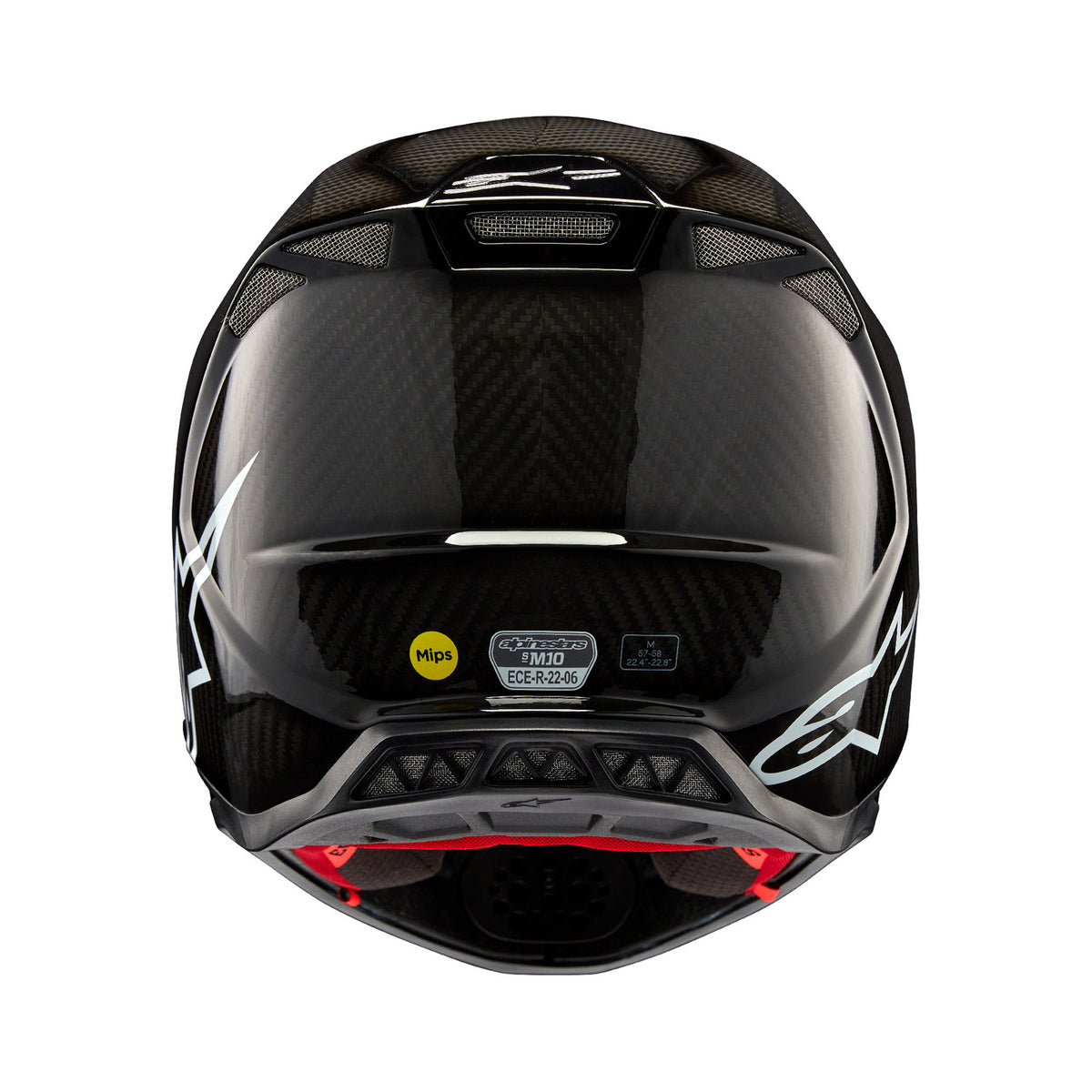 Přilba Alpinestars Supertech S-M10 Solid FIM2 verze lesklý karbon