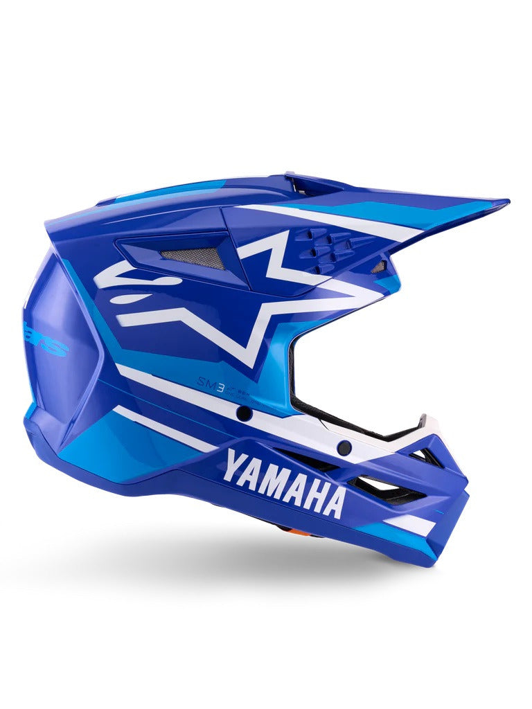 Přilba Alpinestars S-M3 Yamaha modrá/bílá