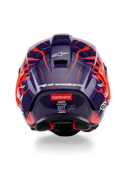 Přilba Alpinestars Supertech R10 Flyte limitovaná edice Jorge Martin fialová/červená