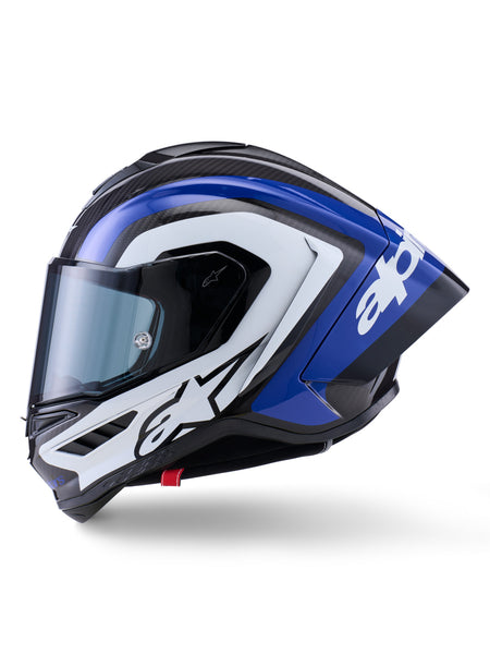 Přilba Alpinestars Supertech R10 Arius karbon/modrá/bílá