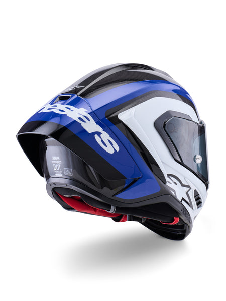 Přilba Alpinestars Supertech R10 Arius karbon/modrá/bílá
