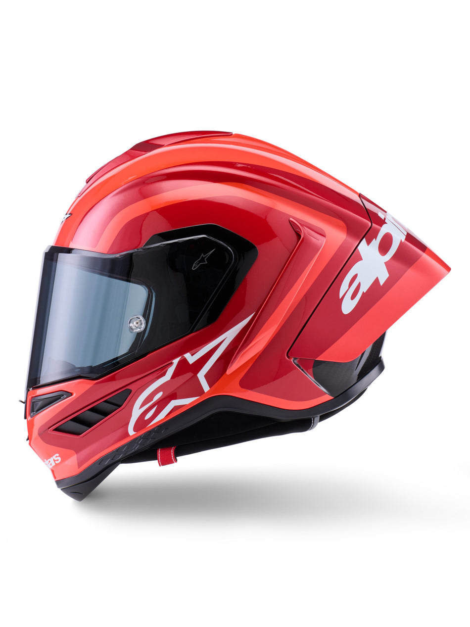 Přilba Alpinestars Supertech R10 Arius červená fluo/červená/karbon/bílá