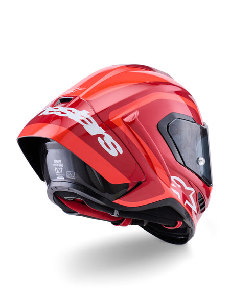 Přilba Alpinestars Supertech R10 Arius červená fluo/červená/karbon/bílá