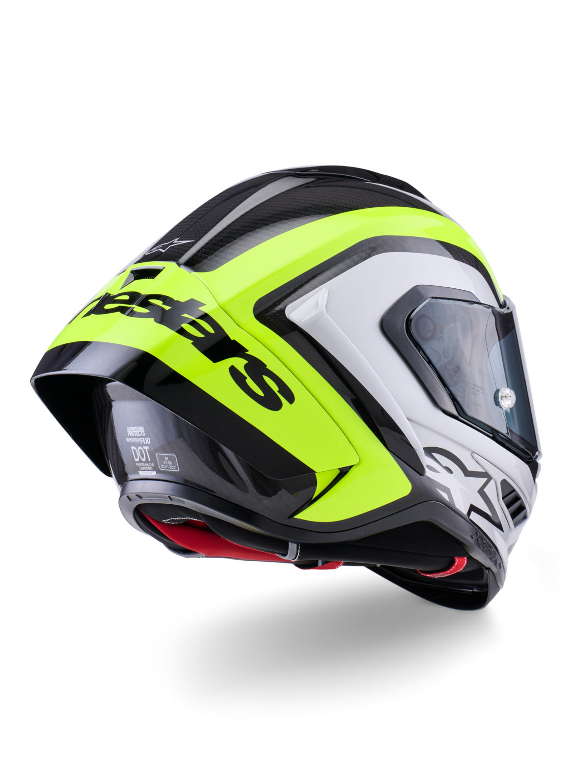 Přilba Alpinestars Supertech R10 Arius karbon/žlutá fluo/bílá