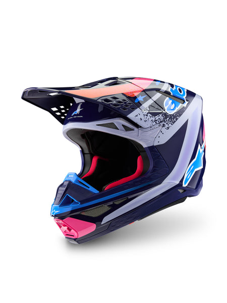 Přilba Alpinestars Supertech S-M10 limitovaná edice Records šedá/multicolor