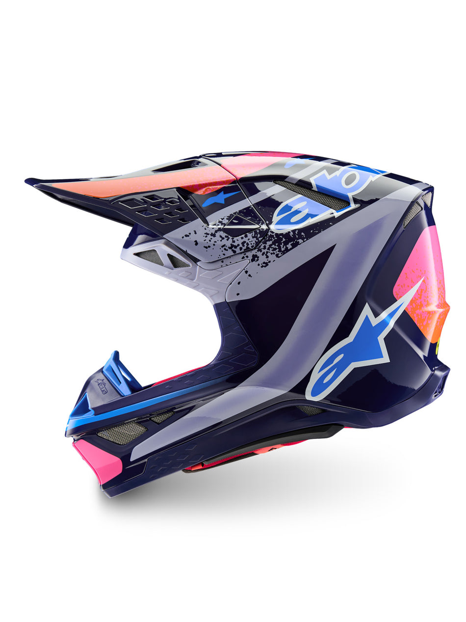 Přilba Alpinestars Supertech S-M10 limitovaná edice Records šedá/multicolor