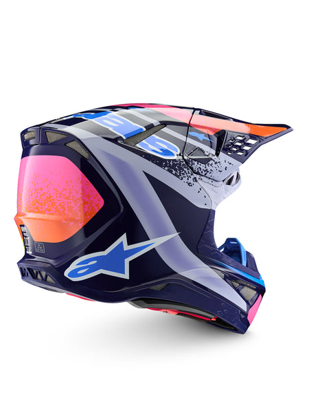 Přilba Alpinestars Supertech S-M10 limitovaná edice Records šedá/multicolor
