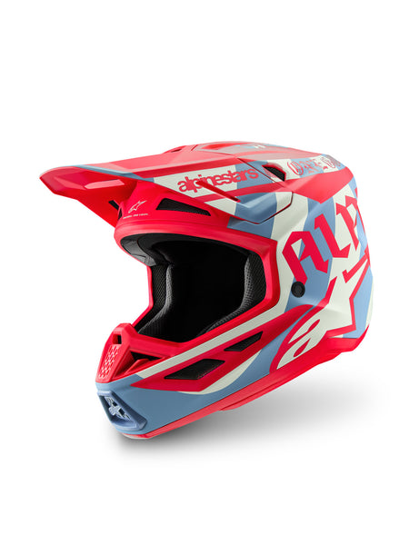 Přilba Alpinestars Supertech S-M7 limitovaná edice Beast Coast šedá/černá/oranžová