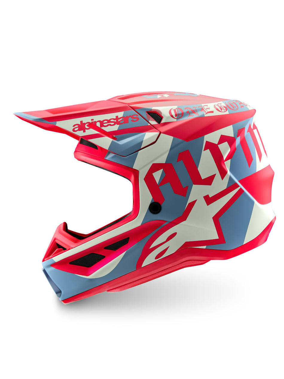 Přilba Alpinestars Supertech S-M7 limitovaná edice Beast Coast šedá/černá/oranžová