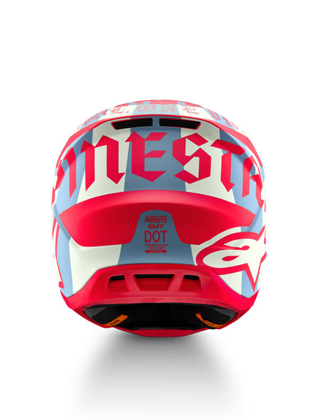 Přilba Alpinestars Supertech S-M7 limitovaná edice Beast Coast šedá/černá/oranžová