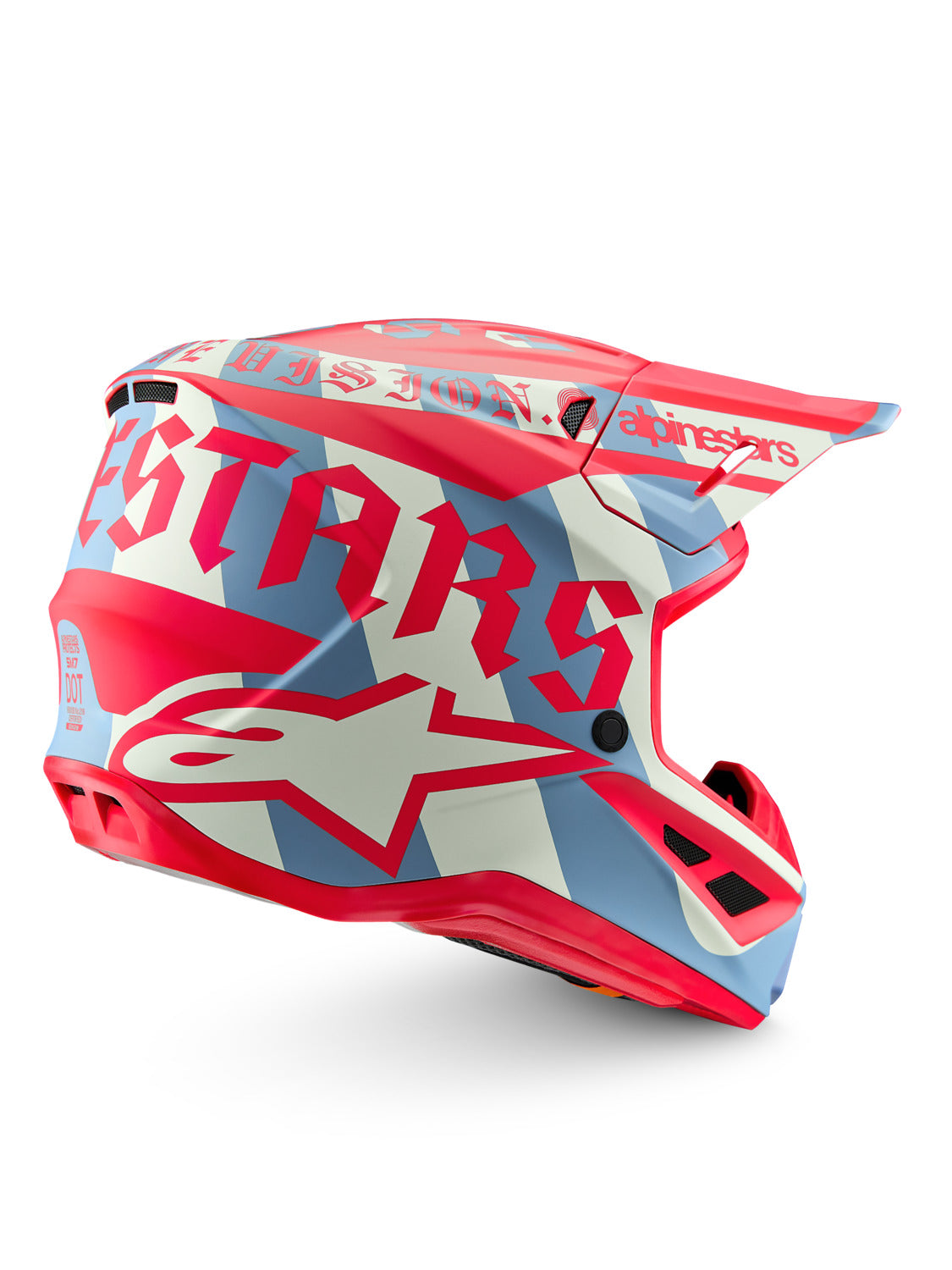 Přilba Alpinestars Supertech S-M7 limitovaná edice Beast Coast šedá/černá/oranžová