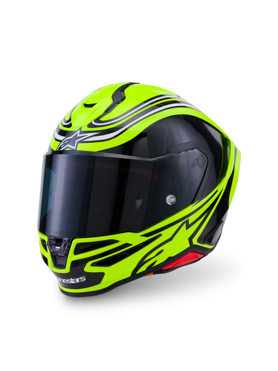 Přilba Alpinestars S-R7 Zeal žlutá fluo/černá/bílá