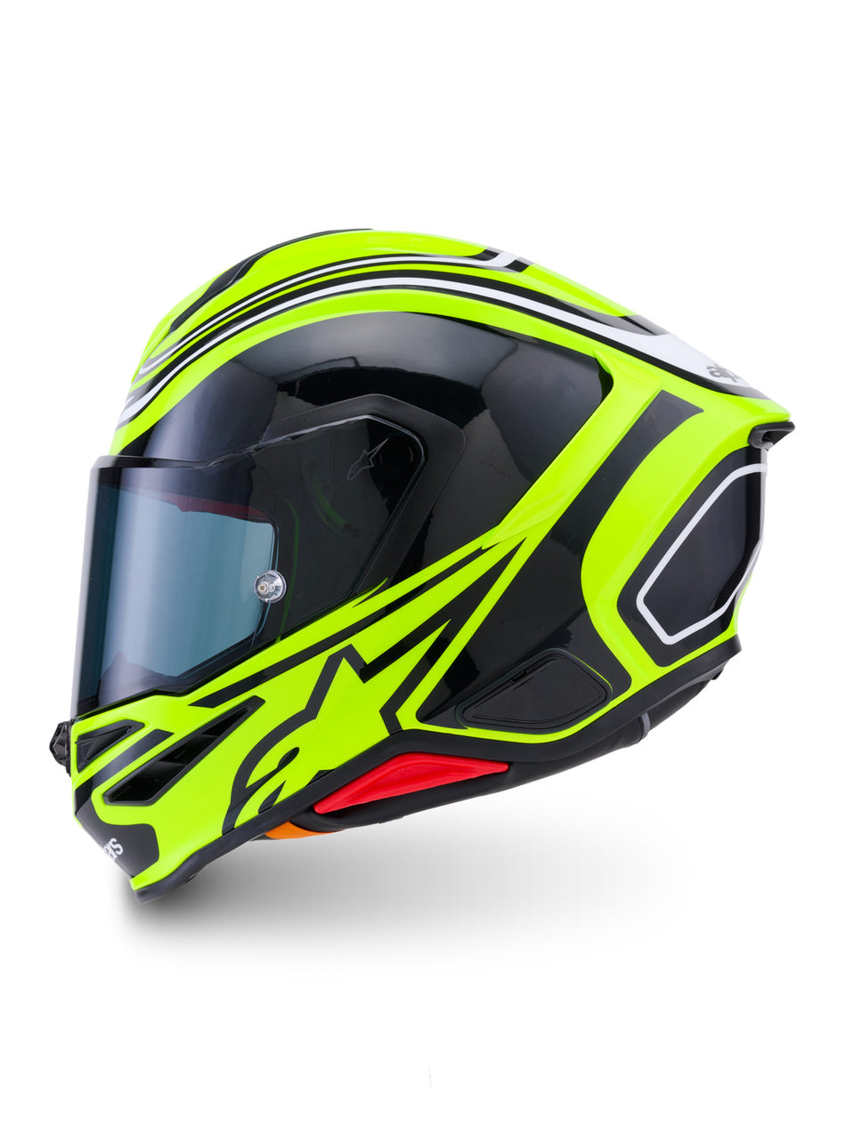 Přilba Alpinestars S-R7 Zeal žlutá fluo/černá/bílá