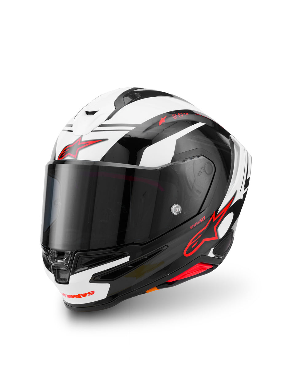 Přilba Alpinestars S-R7 A-CORE černá/bílá/červená