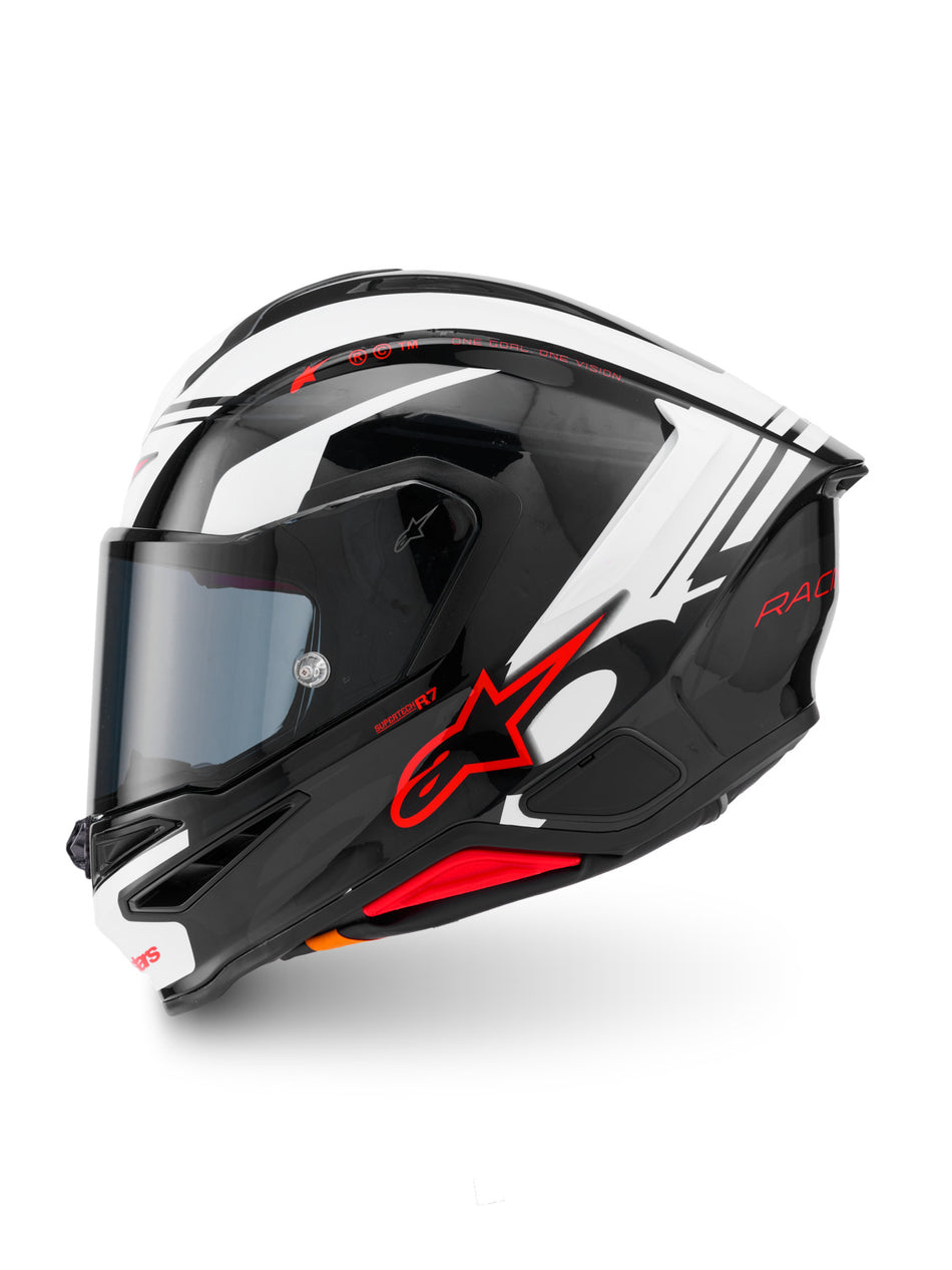 Přilba Alpinestars S-R7 A-CORE černá/bílá/červená