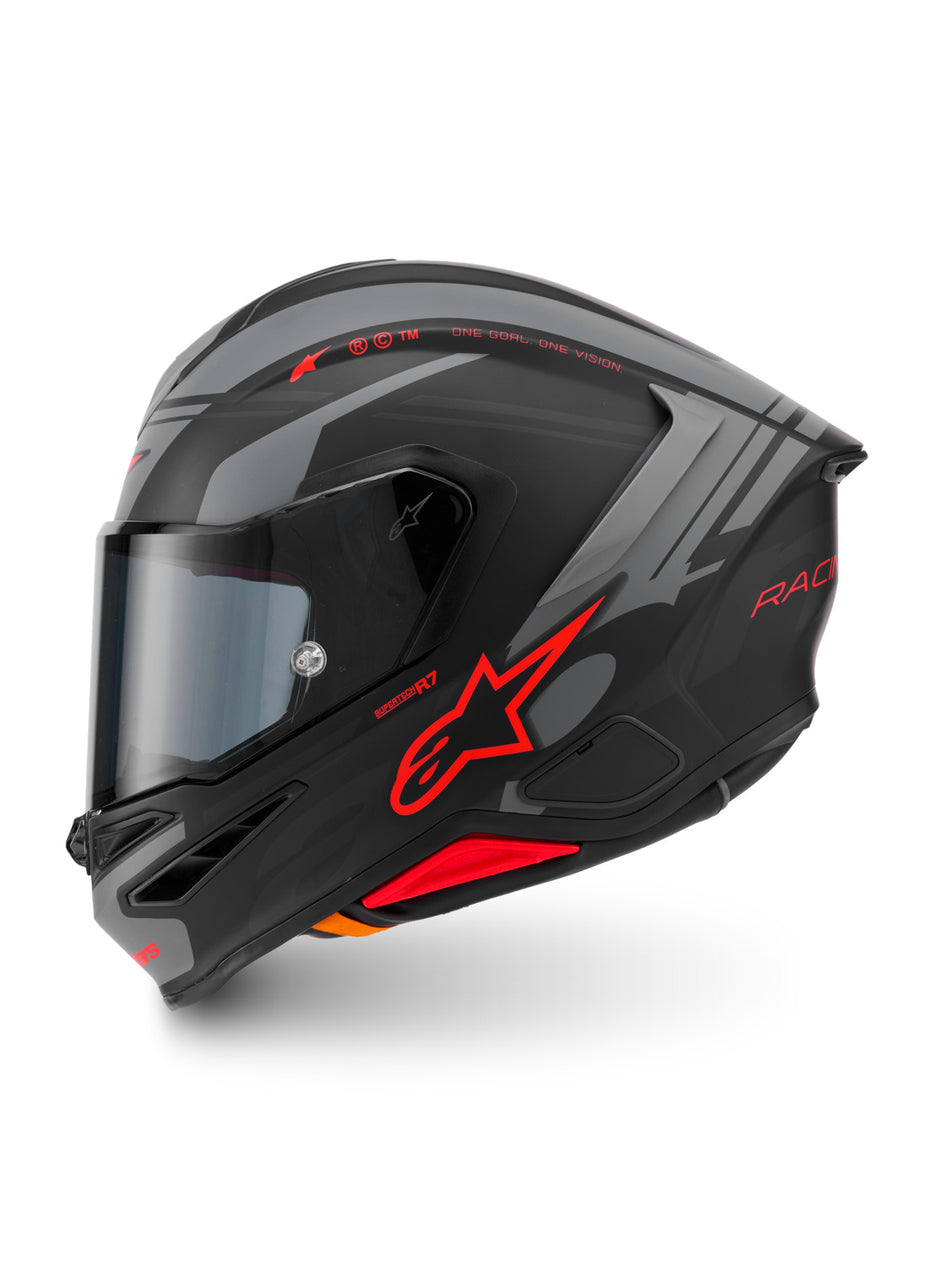 Přilba Alpinestars S-R7 A-CORE černá/šedá/červená matná