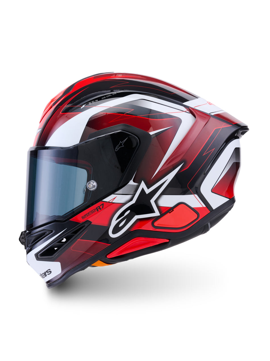 Přilba Alpinestars S-R7 Kinetis černá/červená/bílá