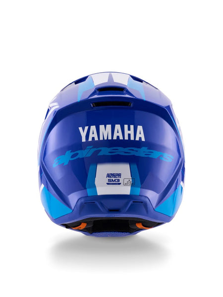 Dětská přilba Alpinestars S-M3 Yamaha modrá/bílá