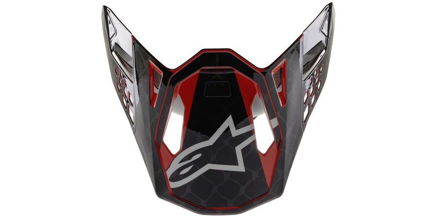 Kšilt pro přilby Alpinestars Supertech S-M10 2020 limitovaná edice SX SAN Diego černá/šedá/červená, verze ECE 22.05