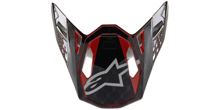 Kšilt pro přilby Alpinestars Supertech S-M10 2020 limitovaná edice SX SAN Diego černá/šedá/červená, verze ECE 22.05