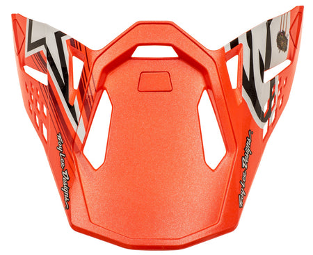 Kšilt pro přilby Alpinestars Supertech S-M10 edice Troy LEE Designs oranžová/bílá/černá, verze ECE 22.05