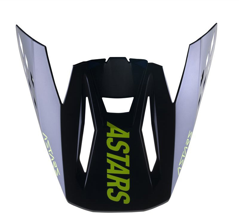 Kšilt pro přilby Alpinestars S-M5 Rayon černá/žlutá fluo/tmavě modrá, verze ECE 22.05