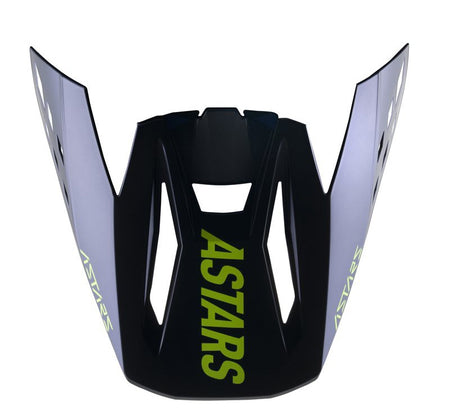Kšilt pro přilby Alpinestars S-M5 Rayon černá/žlutá fluo/tmavě modrá, verze ECE 22.05