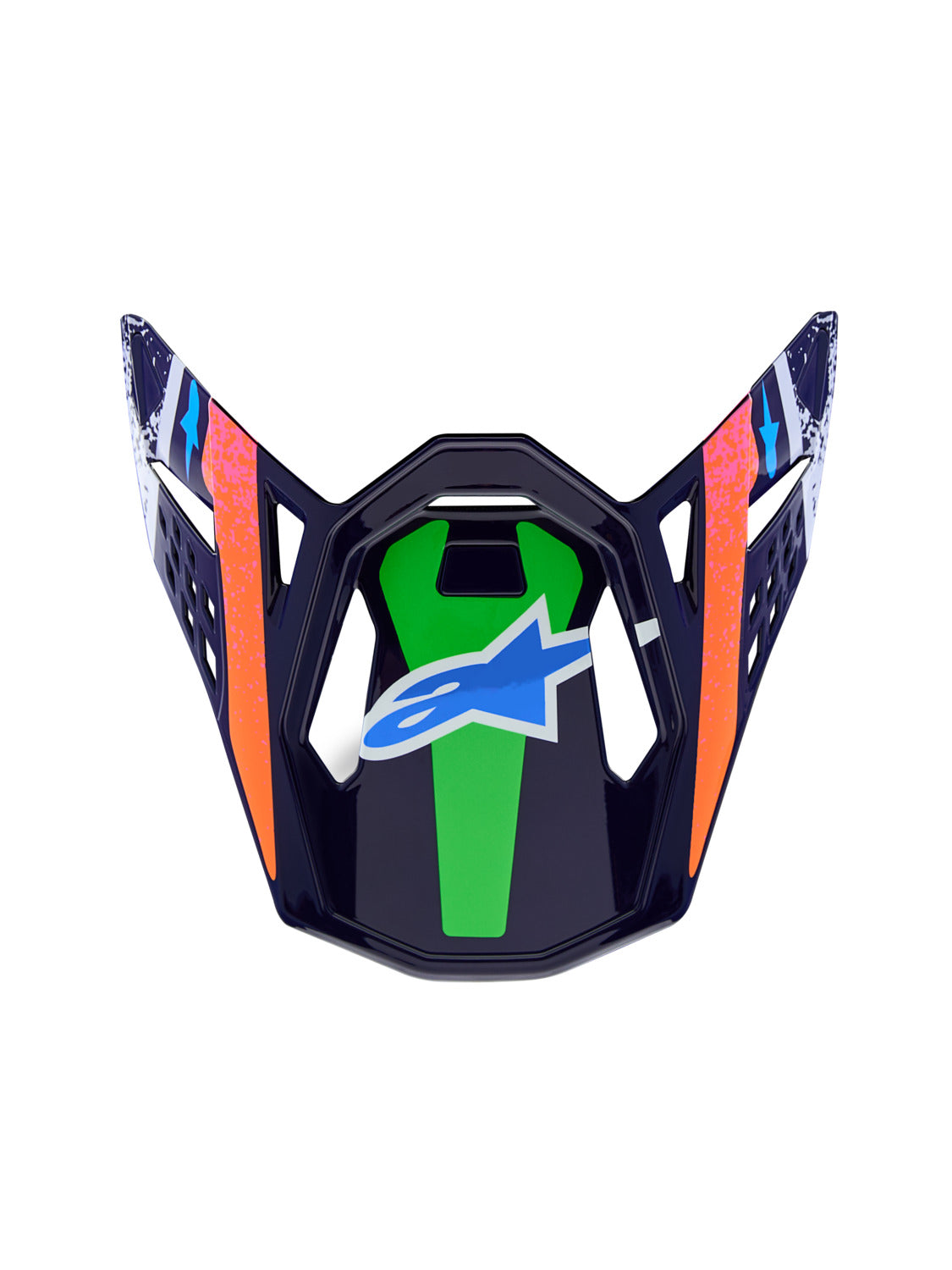 Kšilt pro přilby Alpinestars Supertech S-M10 limitovaná edice Records šedá/multikolor