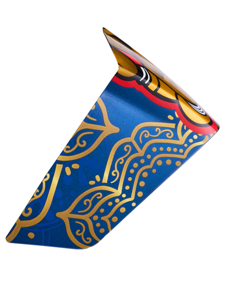 Aerodynamický spoiler pro přilby Alpinestars Supertech R10 Marthainator racing profil modrá perleť/zlatá/červená