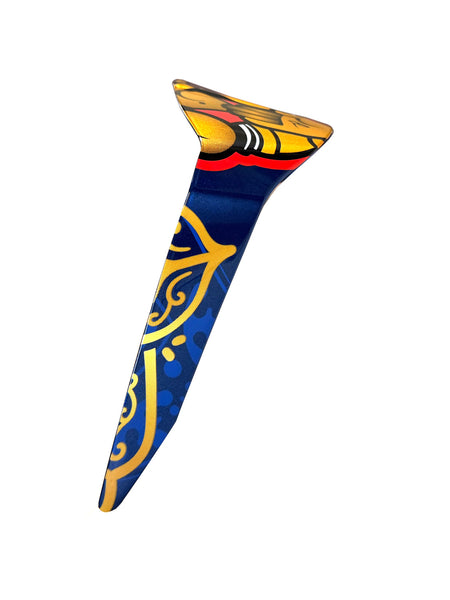 Aerodynamický spoiler pro přilby Alpinestars Supertech R10 Marthainator standardní profil modrá perleť/zlatá/červená