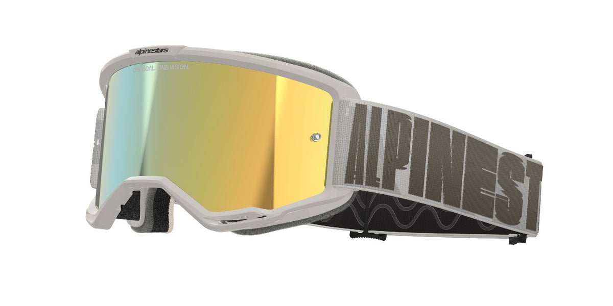 Brýle Alpinestars Vision 5 Hollow písková, zrcadlové zlaté plexi