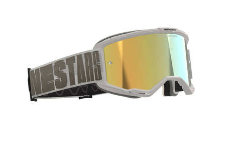 Brýle Alpinestars Vision 5 Hollow písková, zrcadlové zlaté plexi