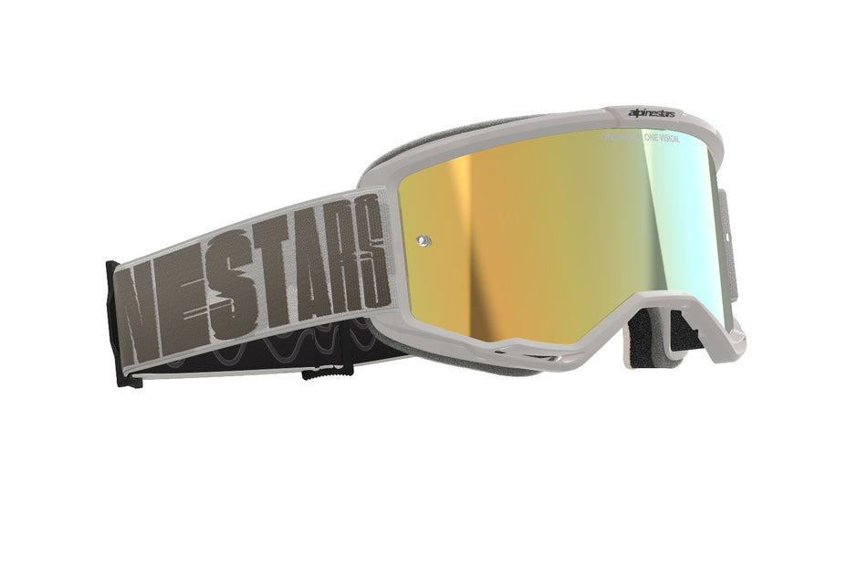 Brýle Alpinestars Vision 5 Hollow písková, zrcadlové zlaté plexi