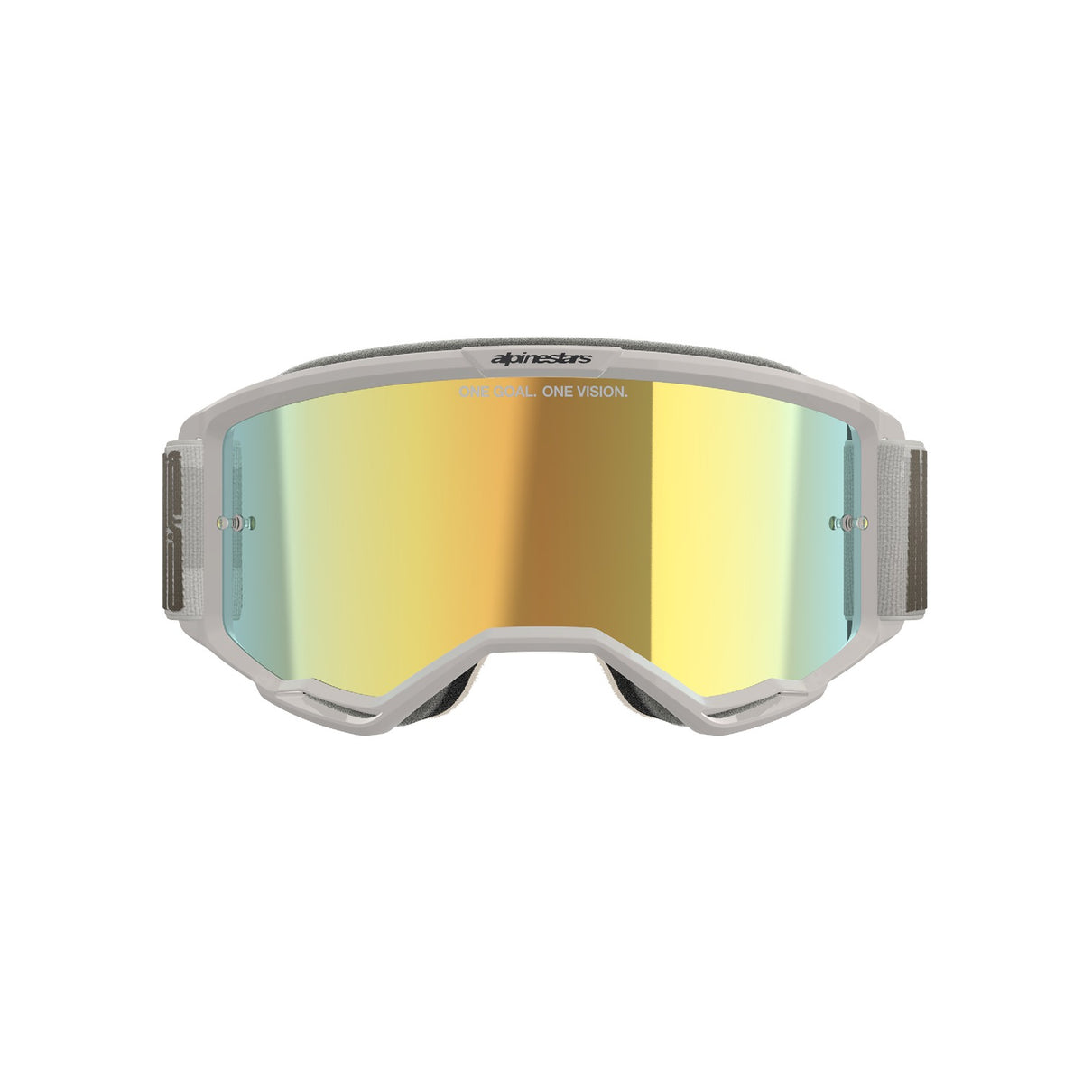 Brýle Alpinestars Vision 5 Hollow písková, zrcadlové zlaté plexi