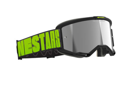 Brýle Alpinestars Vision 5 Hollow šedá/žlutá fluo, zrcadlové stříbrné plexi