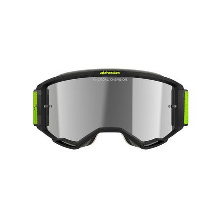 Brýle Alpinestars Vision 5 Hollow šedá/žlutá fluo, zrcadlové stříbrné plexi