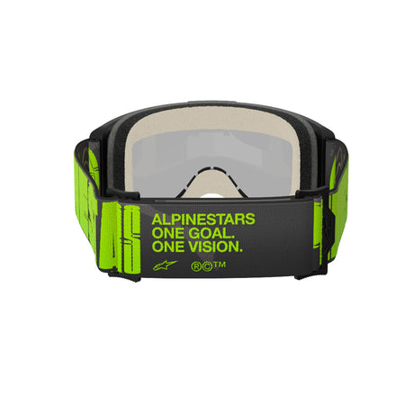 Brýle Alpinestars Vision 5 Hollow šedá/žlutá fluo, zrcadlové stříbrné plexi