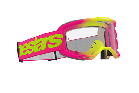 Brýle Alpinestars Vision 5 Wordmark růžová/žlutá fluo, čiré plexi