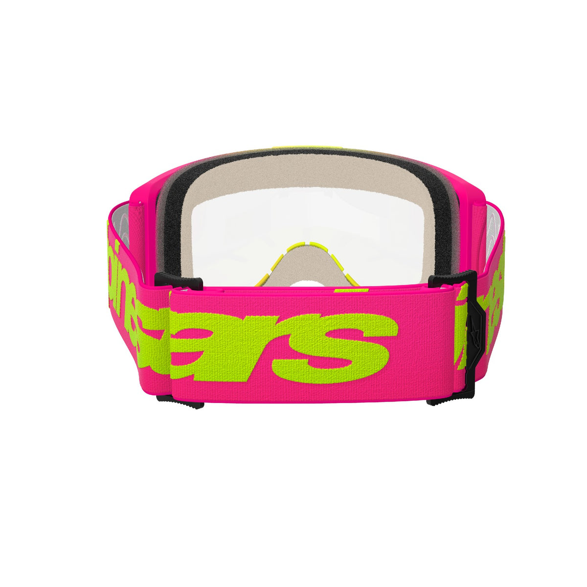 Brýle Alpinestars Vision 5 Wordmark růžová/žlutá fluo, čiré plexi