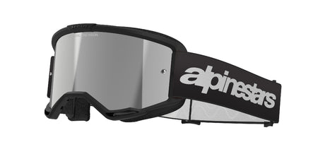 Brýle Alpinestars Vision 3 Wordmark černá, zrcadlové stříbrné plexi